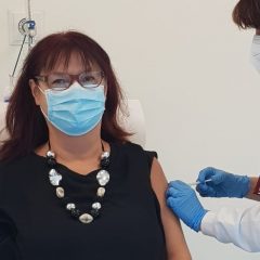 Cristina, la prima ternana a vaccinarsi: «Una liberazione»