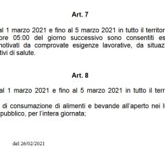 ‘Arancione rafforzato’ dal 1° al 5 marzo, leggi l’ordinanza Umbria
