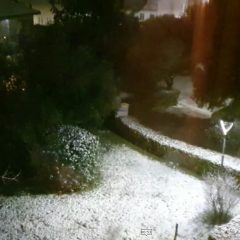 ‘Burian’ in Umbria, neve su Perugia