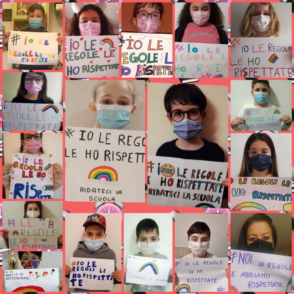 Dalla dad il messaggio civico dei bimbi