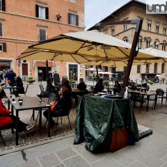 Perugia, dopo la pioggia qualche timido segnale di riapertura