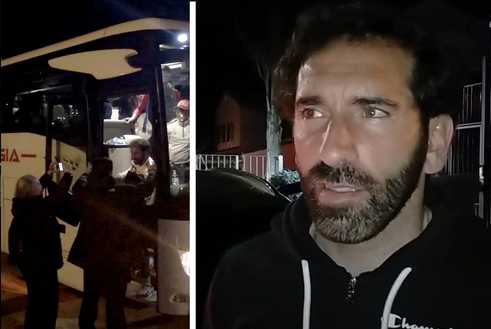 Grifo in B. Le prime parole di Caserta al rientro a Perugia: «Ora mi godo la famiglia»