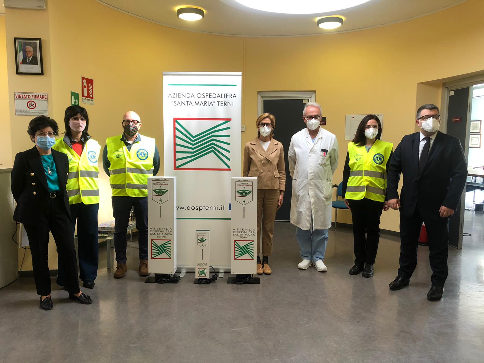 Ospedale Terni, sanificatori dal club Lions Interamna