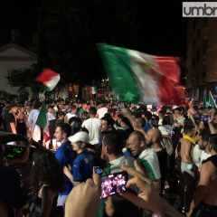 L’Italia del calcio sul tetto d’Europa: la festa a Terni