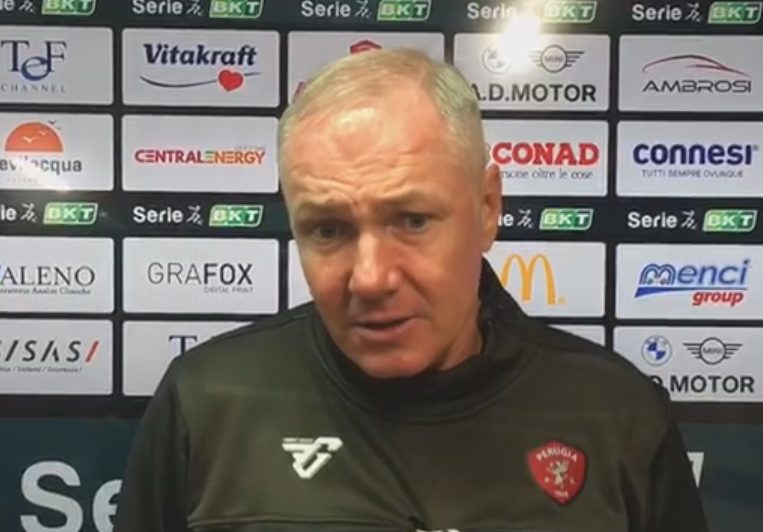 Perugia-Ascoli 2-3 Alvini a fine gara: «Bisogna lavorare»
