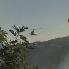 Vasto incendio a San Martino in Colle: lambite alcune case