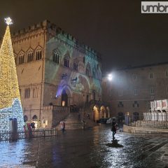 Perugia, il Natale trasforma l’acropoli in un bosco