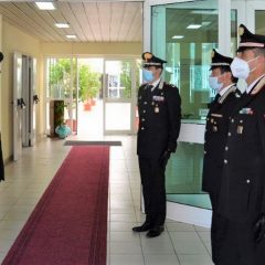 Il generale Bandiera visita il comando provinciale dell’Arma
