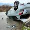 Terni, 40enne si ribalta con l’auto in strada di Sabbione: illeso