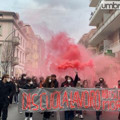 Morte Lorenzo Parelli: studenti in corteo a Terni