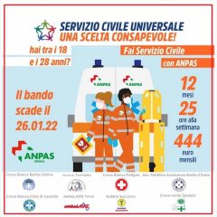 Umbria, bando Servizio civile: 60 posti nelle associazioni Anpas