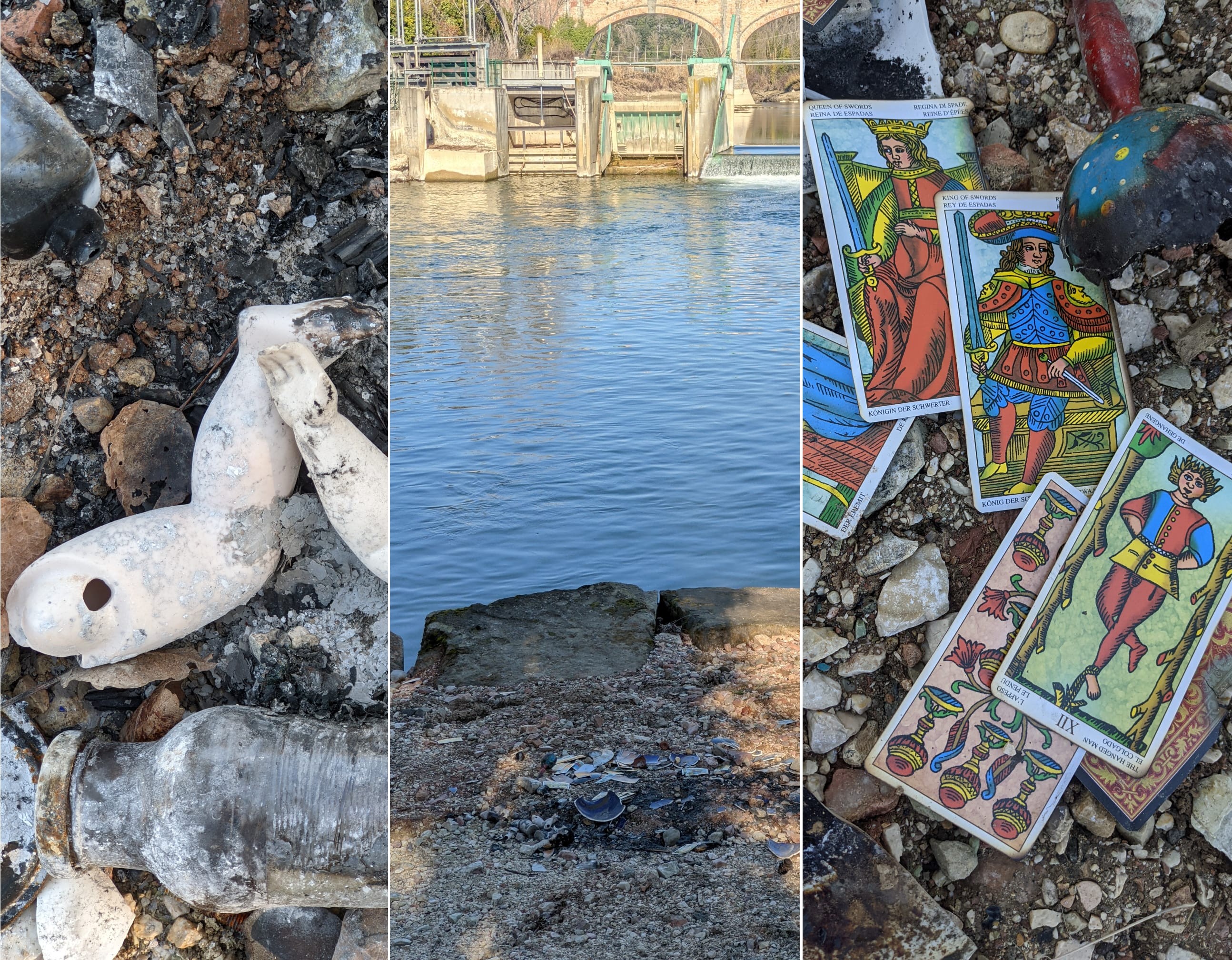 Bambole, ampolle e tarocchi bruciati: hanno fatto un rito pagano in riva al fiume