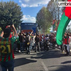 Derby dell’Umbria: esce il pullman della Ternana ed è tripudio