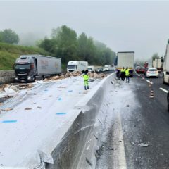 Autostrada A1 ‘invasa’ da idrossido di magnesio: l’incidente crea disagi in serie
