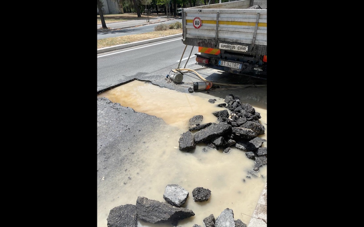 Terni, riparato il guasto alla tubazione in via Alfonsine