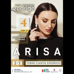 Arisa in concerto a Terni per il ‘Tributo a Sergio Endrigo’