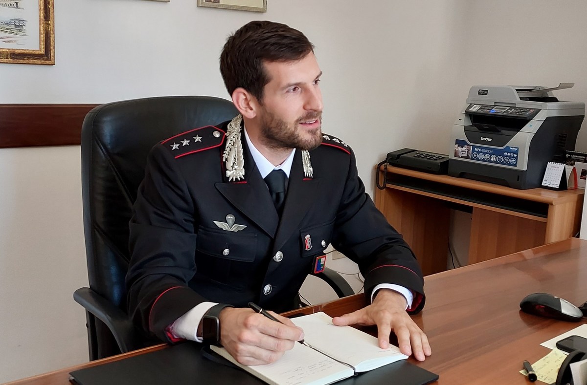 Il comandante della Compagnia di Città della Pieve, Luca Battistella