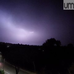 Terni, ‘spettacolo’ pioggia di lampi nella notte – Video