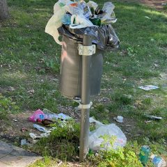 Parco Ciaurro: inizio settimana con i rifiuti