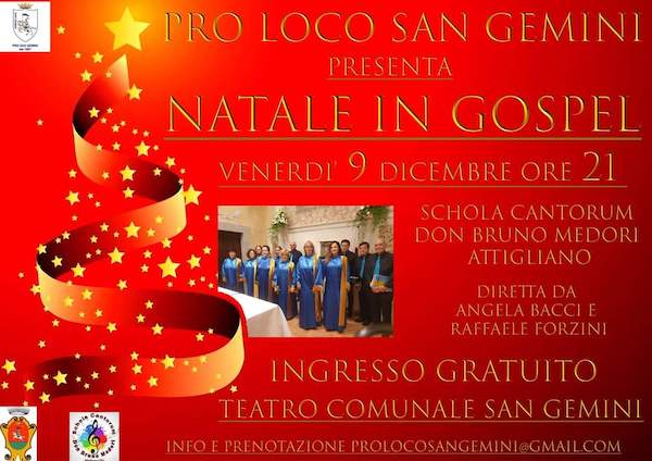 San Gemini, gospel con la scuola Cantorum don Bruno Medori