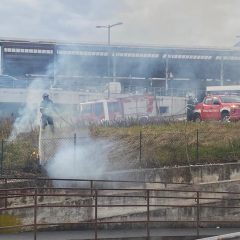 Siccità: incendio di sterpaglie a borgo Rivo. Interviene il 115