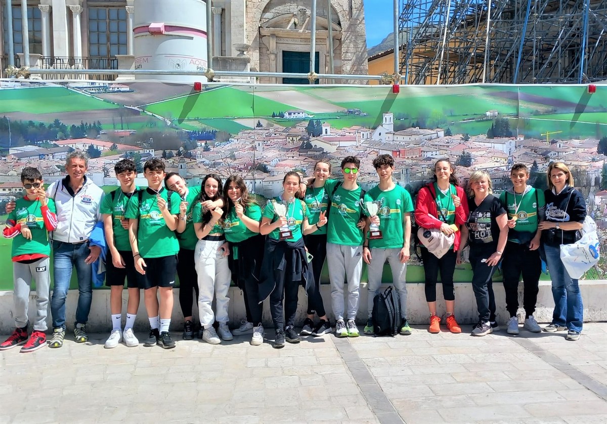 ‘Lo sport dei boschi’: la truppa del Donatelli primeggia a Norcia