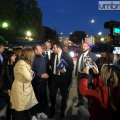 Salvini a Terni ‘spinge’ la Lega e Masselli: cena con militanti e candidati – Le foto