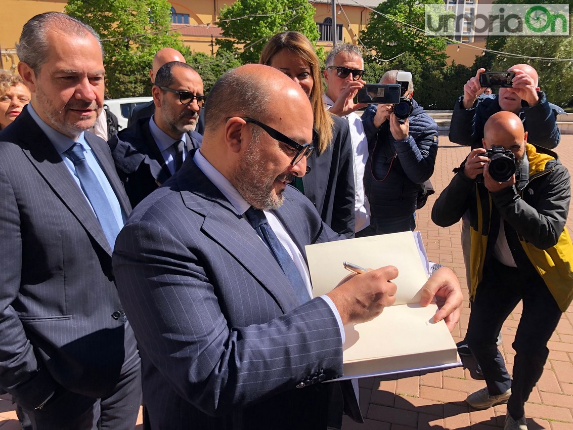 Il ministro della cultura Sangiuliano a Terni: «Una bellissima città» – Fotogallery