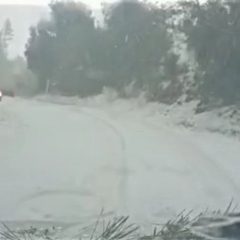 Terni: sembra neve ma è grandine. Video dalla Valserra