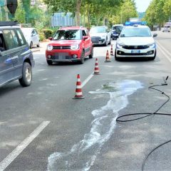 Terni: tamponamento fra due auto in viale Prati