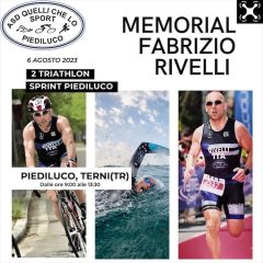 A Piediluco il secondo memorial triathlon Fabrizio Rivelli