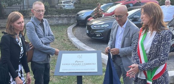 Terni, il parco sensoriale di via degli Oleandri intitolato a Luigi Cesare Cambioli
