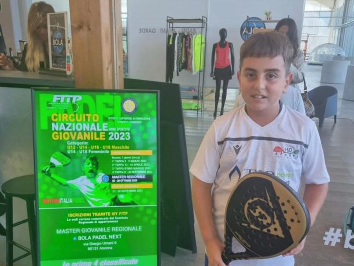 Acquasparta si fa avanti nel padel anche a livello giovanile e Giovanni ne è l’esempio