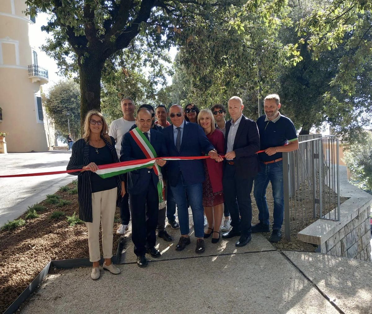 San Gemini, inaugurati i giardini della Passeggiata del Colle