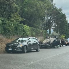 San Gemini: si ribalta con l’auto nei pressi del cimitero
