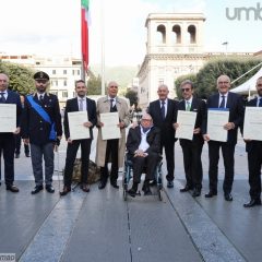 La festa delle forze armate a Terni con i nuovi commendatori e cavalieri. Foto Mirimao