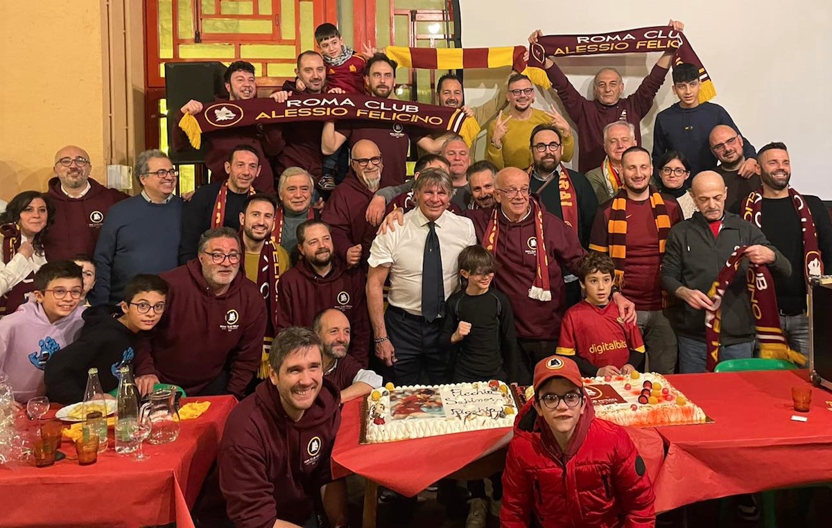 Perugia, la solidarietà natalizia del Roma club ‘Alessio Felicino’