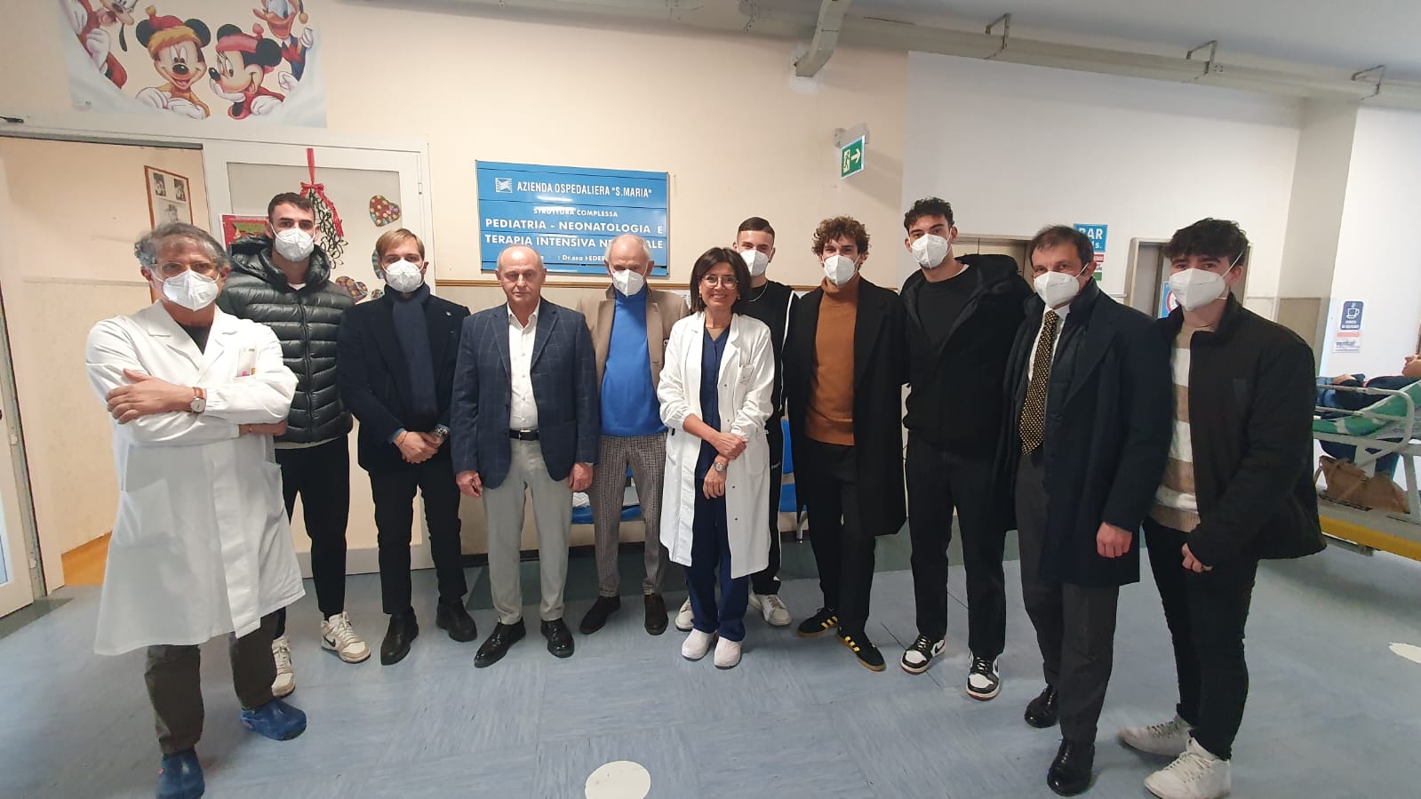 Ternana in pediatria: per Natale doni a tutti i piccoli tifosi