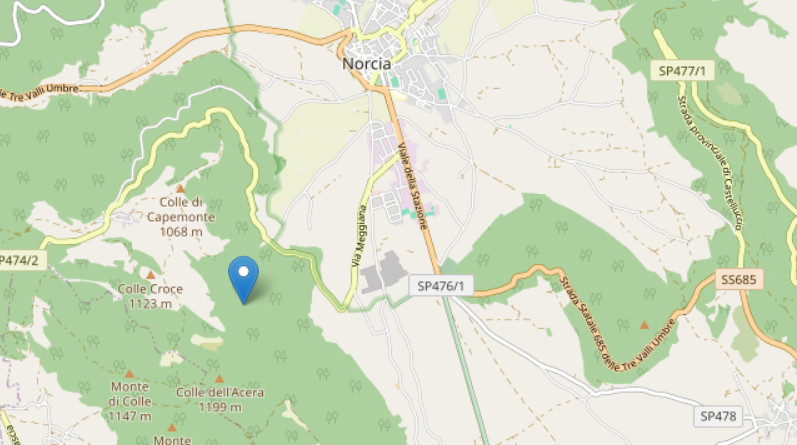 Torna a tremare la terra a Norcia: scossa di magnitudo 3