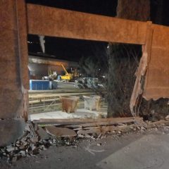 Terni, via Breda: con l’auto sfonda il muro delle acciaierie. Ferito