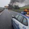 A1: brucia auto a gpl fra Fabro e Chiusi. Tutti in salvo