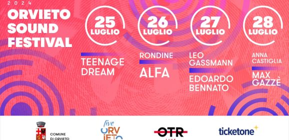 Orvieto sound festival accoglie Alfa, Bennato, Leo Gassmann e Gazzè