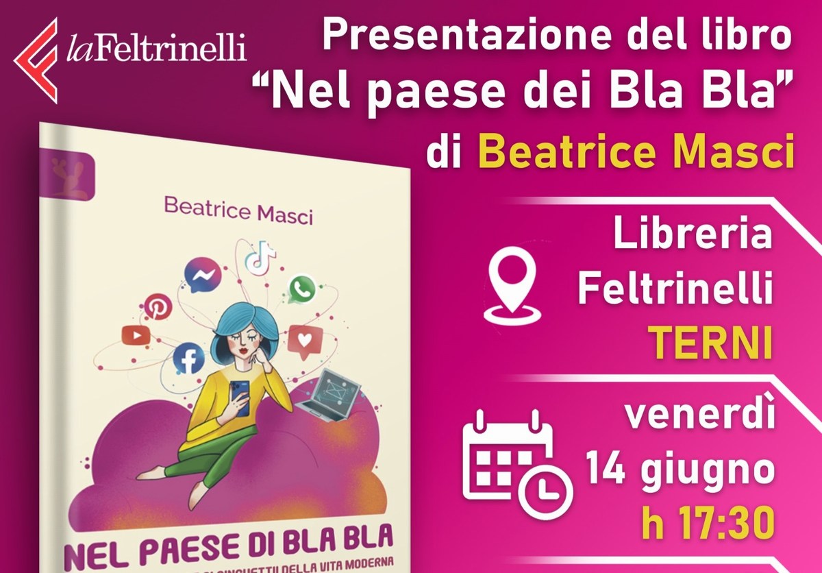 Terni: venerdì alla ‘Feltrinelli’ l’ultimo libro di Beatrice Masci