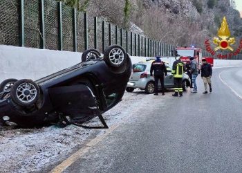 Norcia: due incidenti nel giro di un quarto d’ora sulla strada ghiacciata