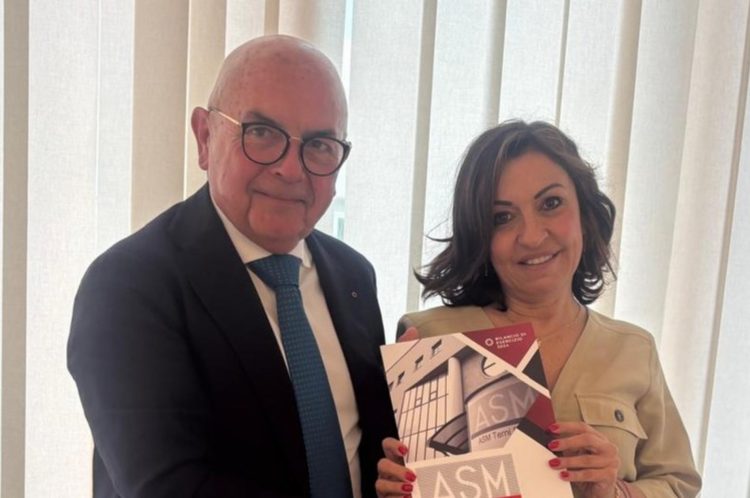 Gabriele Ghione e Tiziana Buonfiglio - (Presidente e ad Asm Terni Spa)