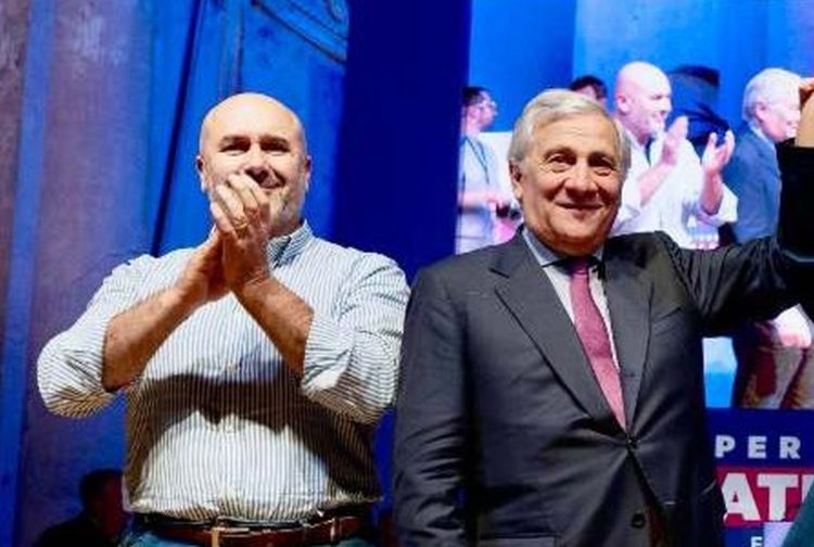 Stefano Bandecchi e Antonio Tajani (foto ilSussidiario.net)