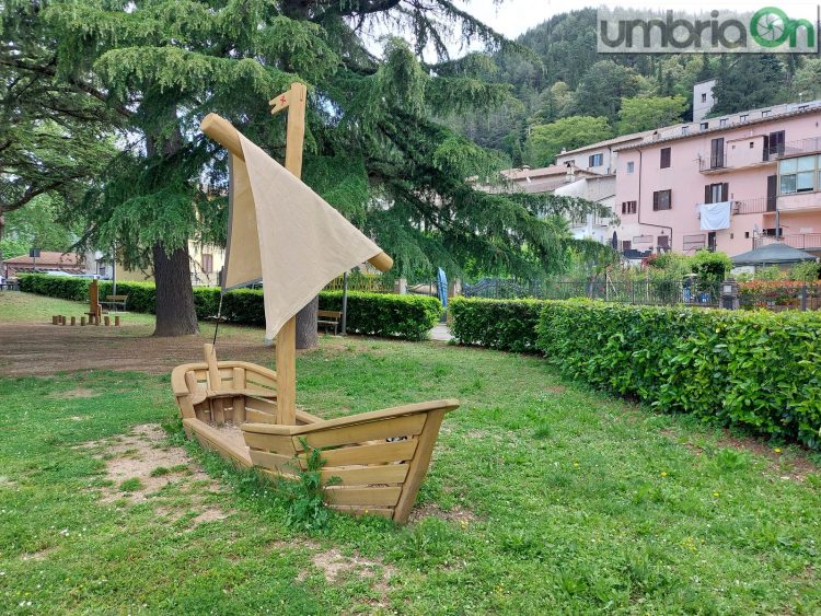 Il parco ‘Baciarelli’ a Piediluco