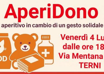 Terni, ‘aperidono’: raccolta pubblica di beni per famiglie e bimbi in difficoltà