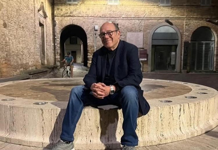 Carlo Verdone in piazza San Rufo, Rieti