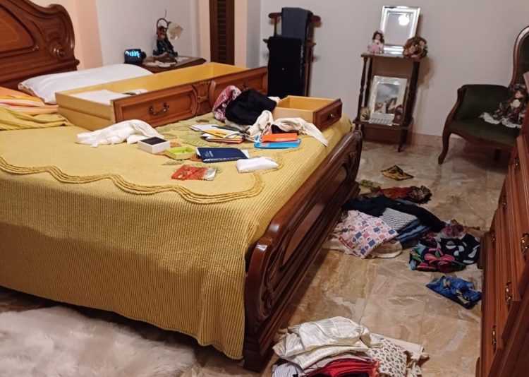 La casa svaligiata a Santa Lucia di Stroncone